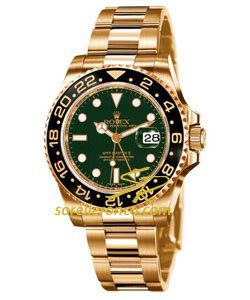 rolex gmt oro quadrante verde